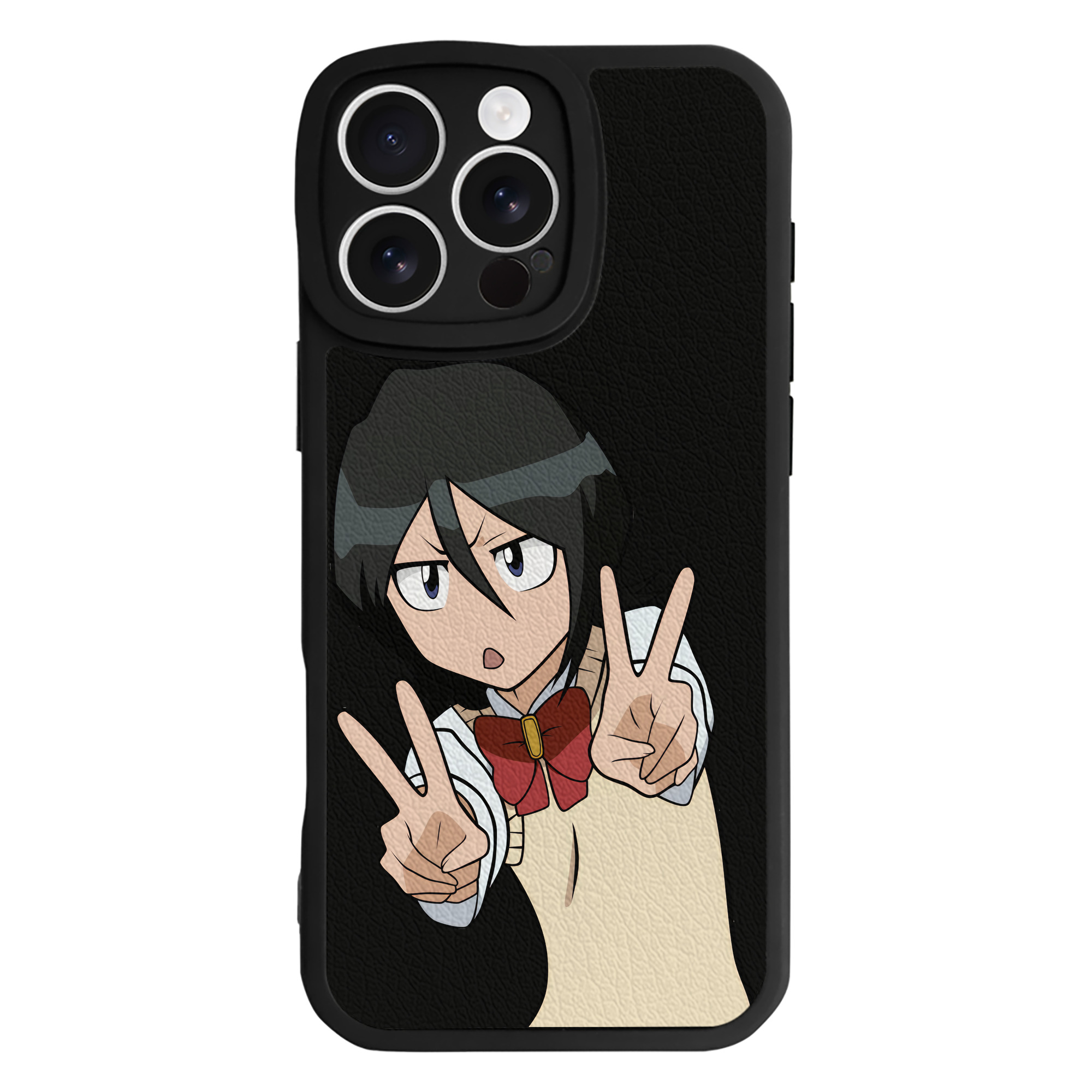（画像用） ブリーチ 朽木ルキア BLEACH Kuchiki Rukia 【iPhone 16シリーズ対応】シリコンスマホケース（レザー調） 材質：シリコン